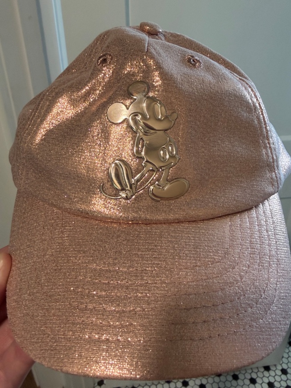 Kids metallic Walt Disney world hat